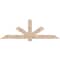 Ekena Millwork Kennewick Smooth Timber Gable Bracket, Douglas Fir, 84"W x 28"H x 1 1/2"D x 5 1/2"F, 8/12 Pitch GBW084X28X0206KEN00SDF - alternate 1